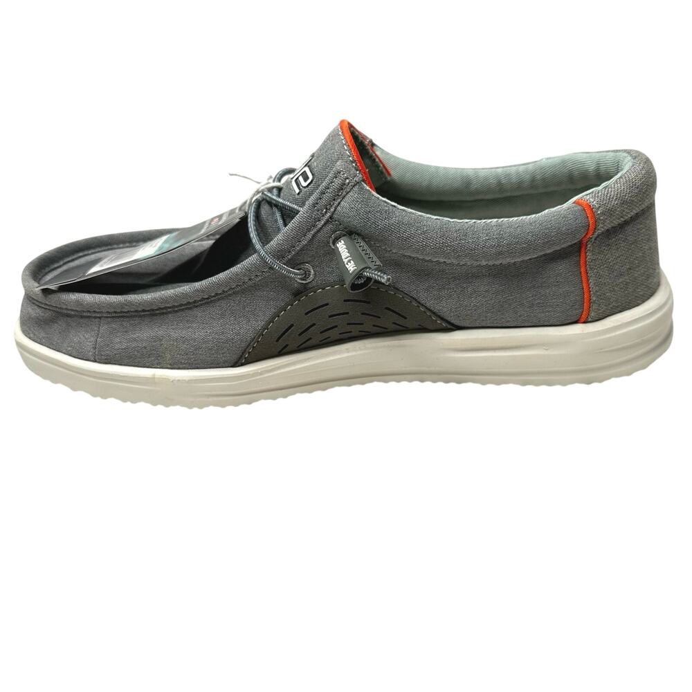 Hey Dude Men’s Wally Free Shoes Granite Gray Size 8 New w/ Tags - Picture 4 of 10